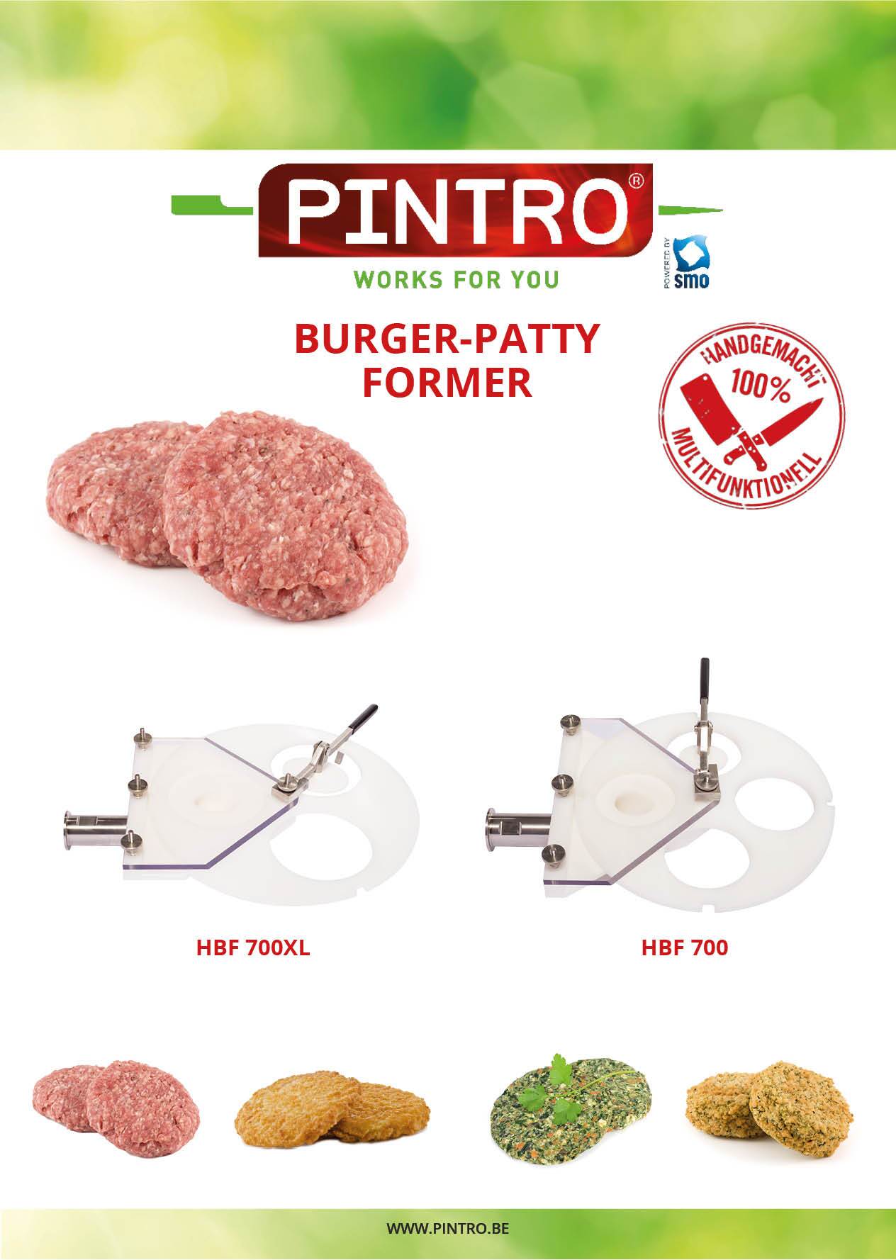 PINTRO patty former maschine