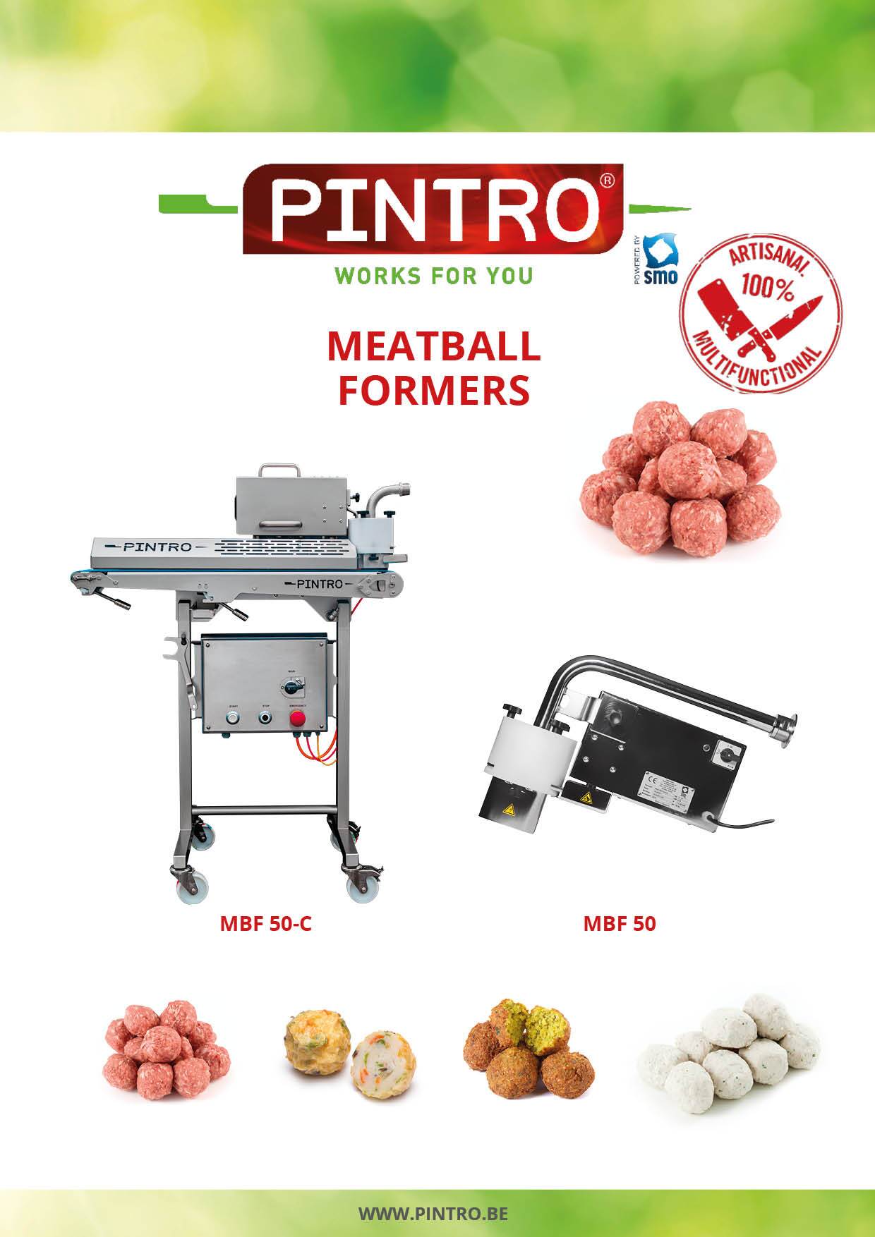 PINTRO meatball forming machine brochure